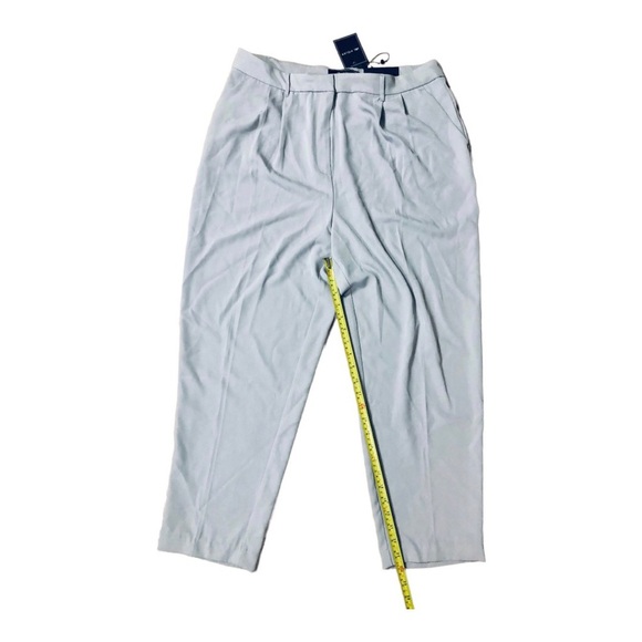 Blue steel gray high waisted hi-rise tapered leg‎ trouser pants size XL new - Picture 4 of 14